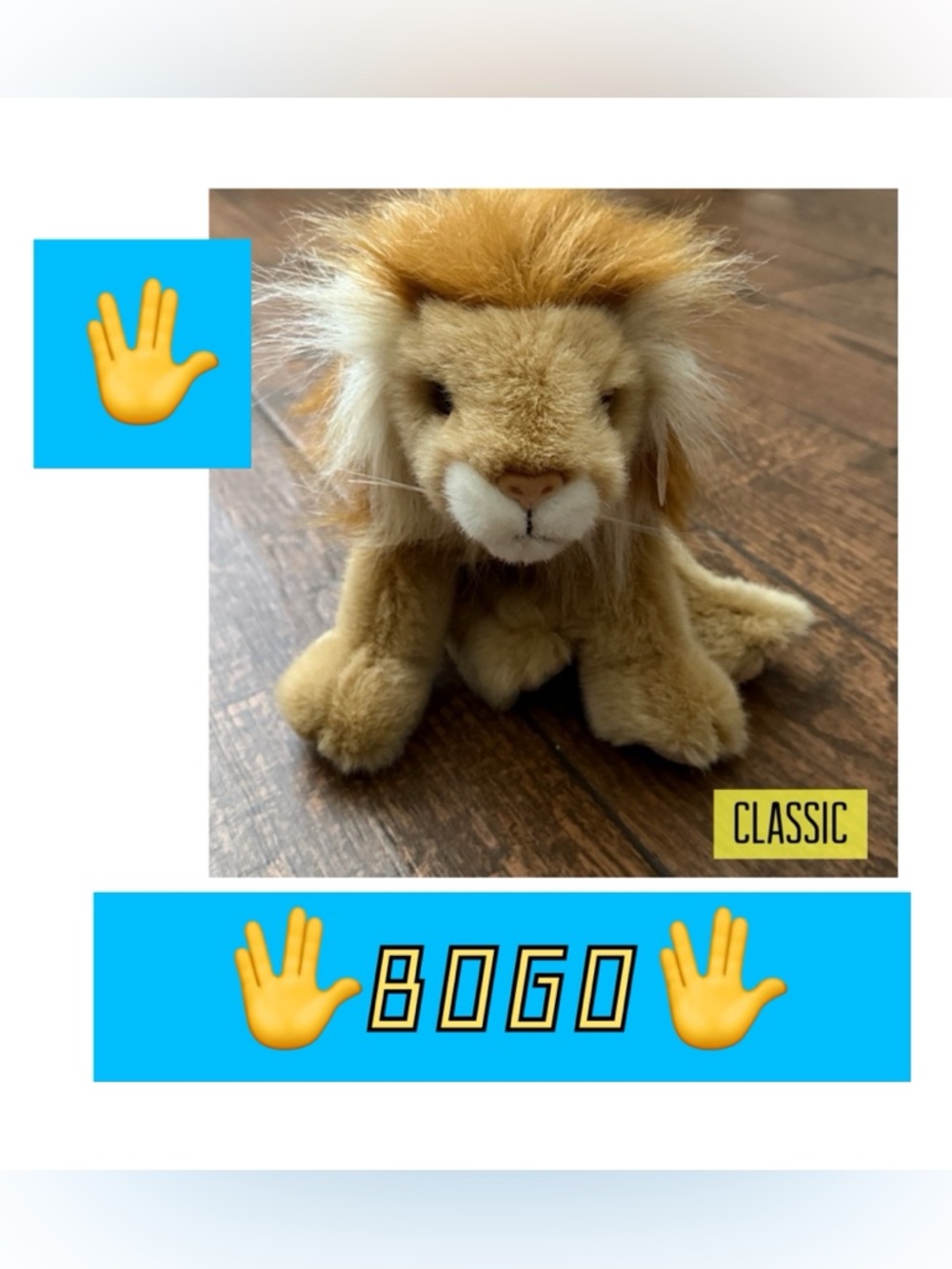 🖖BOGO🖖 1997 Sahara the Lion Ty CLASSIC Plush